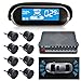 MASO Sensore di Parcheggio Auto Dual-core Anteriore e Posteriore View Reverse Radar System Display LCD Kit N8P4L Quattro Voice Commutabile con 8 Sensore Nero