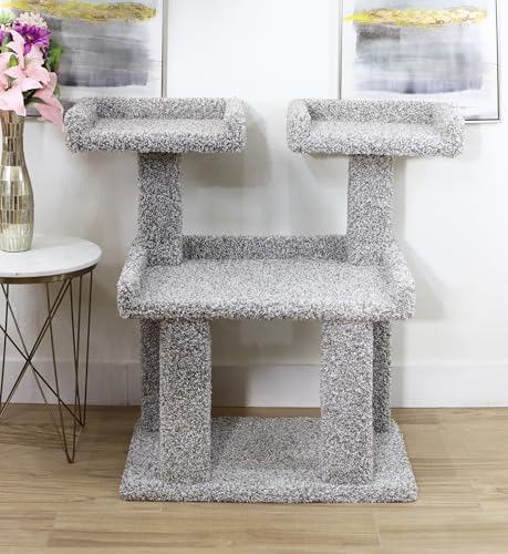 Árbol para Gatos Grandes y Maine Coon – Torre Alfombrada Deluxe miniatura 3