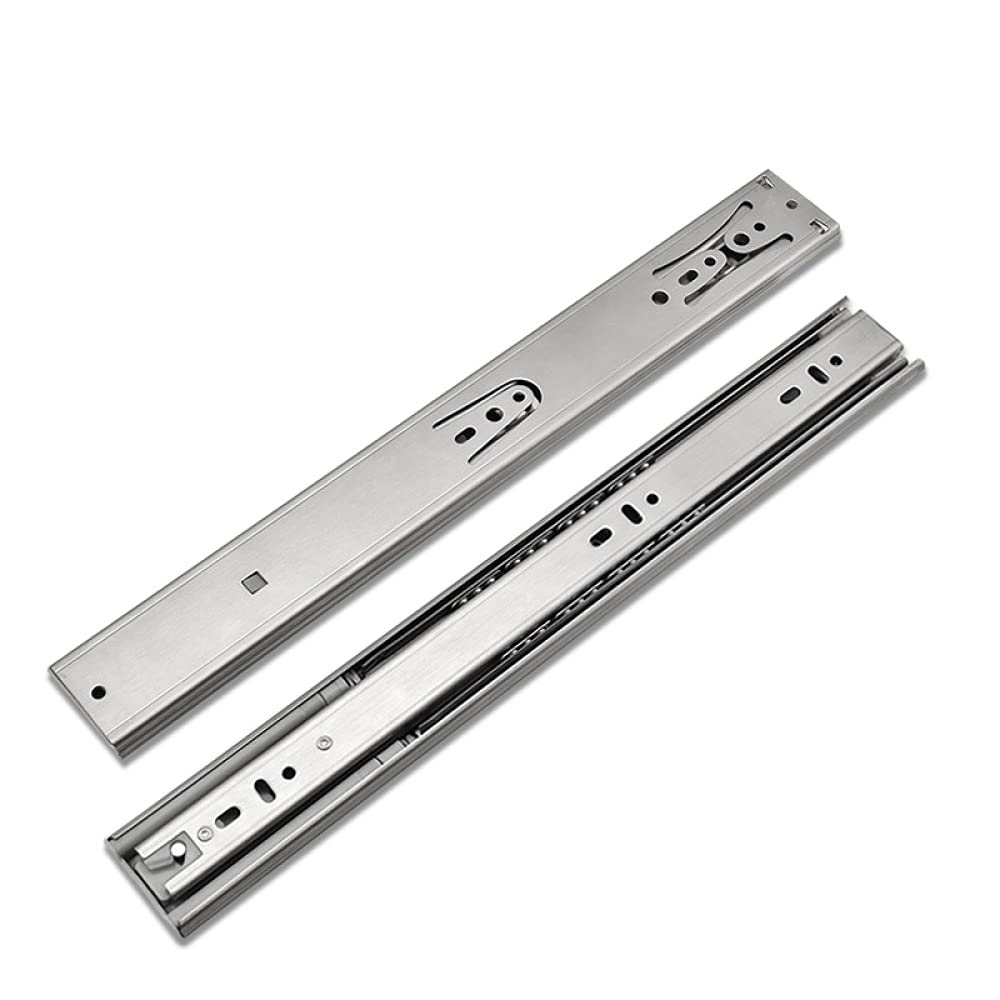 Rails de tiroir à fermeture douce 35 cm amortisseur en acier inoxydable