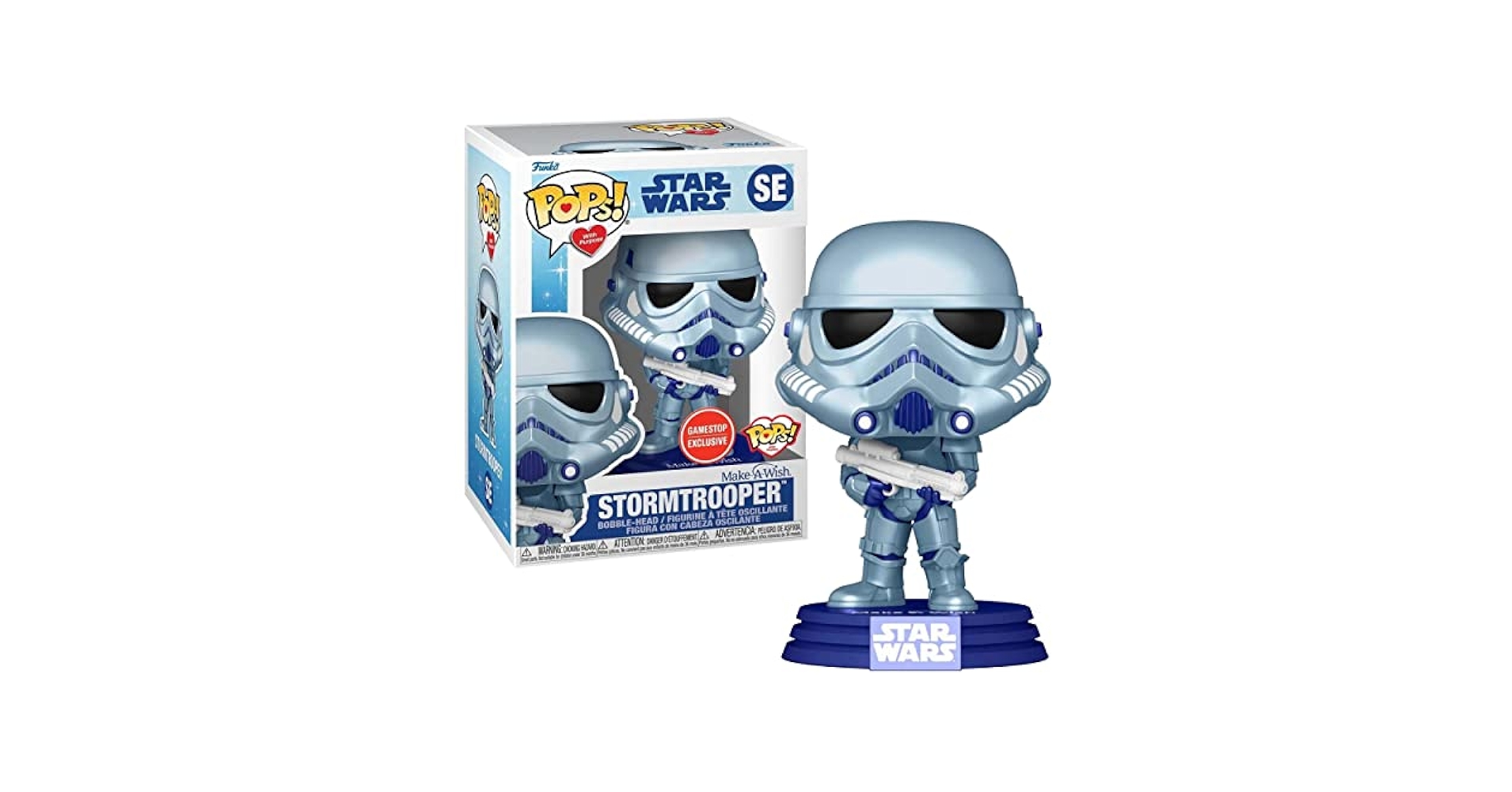新品未開封♪　FUNKO POP! Gamestop限定　トルーパー 2個セット Amazon.com: Make-A-Wish Stormtrooper Funko POP! Vinyl Bobble
