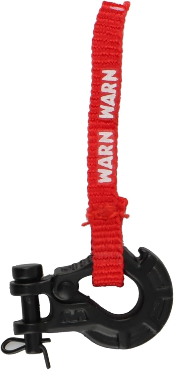 Cawhui Red RC Metal Trailer Hook Winch Hook with Winch Pull Tag Decoration for 1/10 RC Crawler Car Axial SCX10 TRX4 Parts Vehicle Scale Accessories Vehicle Bodies and Scale Accessories