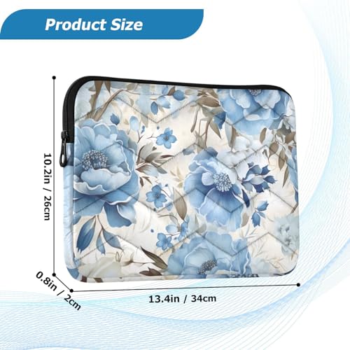 Funda para portátil 13-14 pulgadas con diseño floral colorido miniatura 3