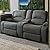 RecPro Charles 67" Powered Double RV Wall Hugger Recliner Sofa RV Loveseat | RV Furniture | Cloth by RecPro