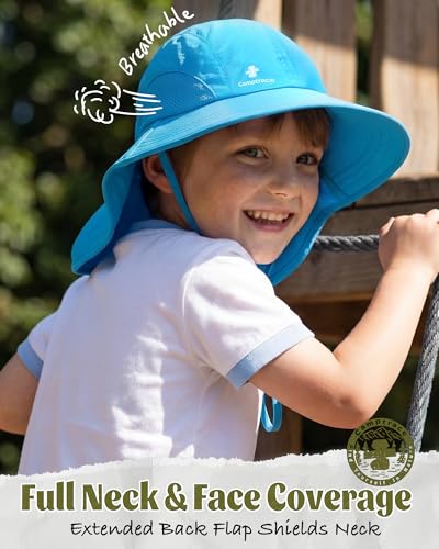 Image of camptrace Safari Kids Sun Hat Wide Brim Bucket Cap Toddler Fishing Hats Boy Girl