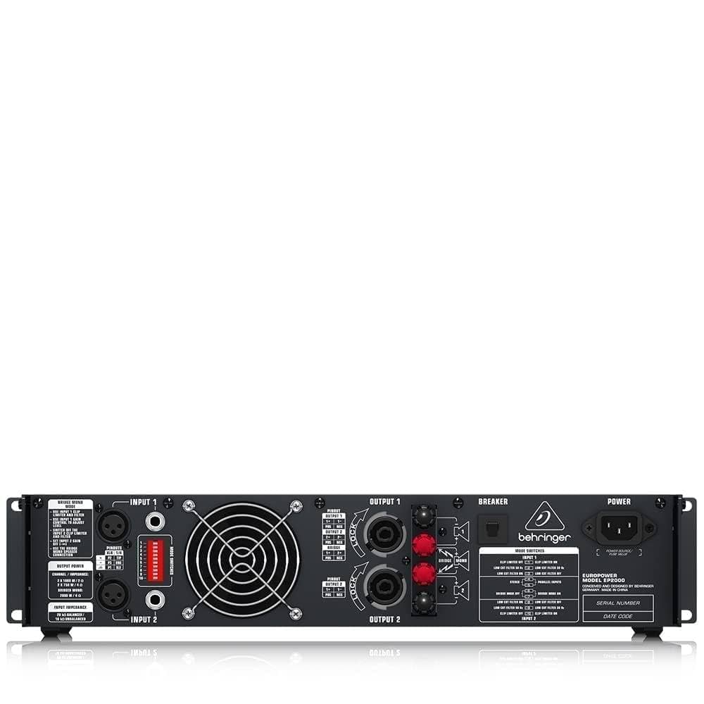 Behringer EUROPOWER EP2000 パワーアンプ Amazon | BEHRINGER ベリンガー ステレオパワーアンプ EP2000