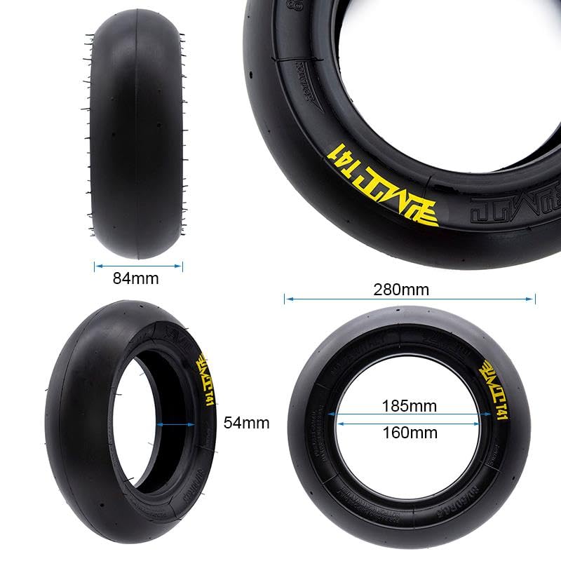 Mobile TM Compatible avec Pneu Trottinette Électrique tubeless radial soft T41 Slick 80-50-6,5 [PMT]