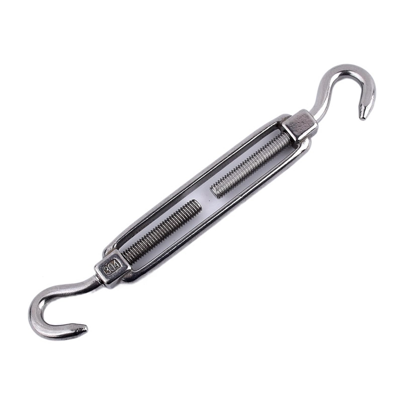 Turnbuckle Wire Tensioner Tenditore in Acciaio Inox 304 for Installazione Fai da Te di teloni di Tensione con Fune Metallica e Gancio for bullone flangiato M4-M24(M16)
