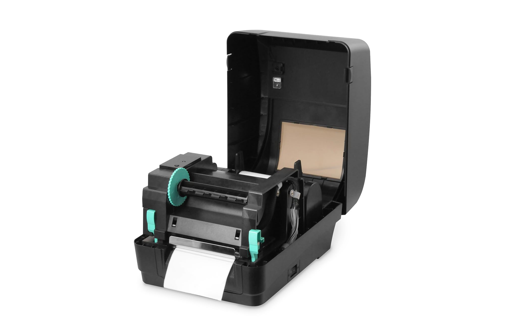 DIGITUS Stampante per etichette a trasferimento termico - 200 DPI - termica diretta - velocità di stampa 127 mm/s - porte USB 2.0, RS-232, Ethernet - lettore di schede SD