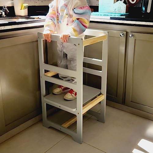 Torre De Aprendizagem Montessoriana Regula Altura Criança