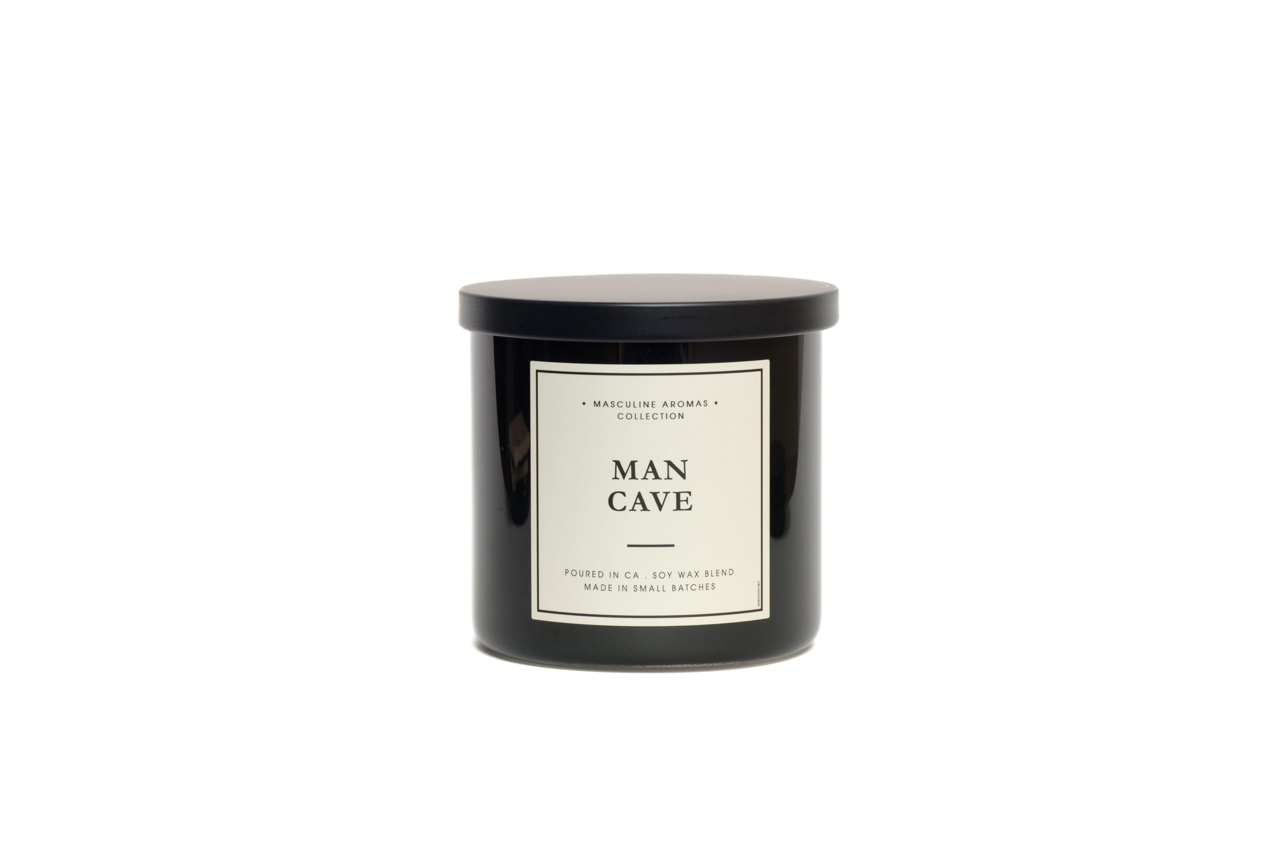 Leoben Co | Masculine Aromas 17oz | 60 Hours | Soy Vegan Wax 2-Wick Candle | Scented Mens Candles with Natural Essential Oils | (Man Cave)