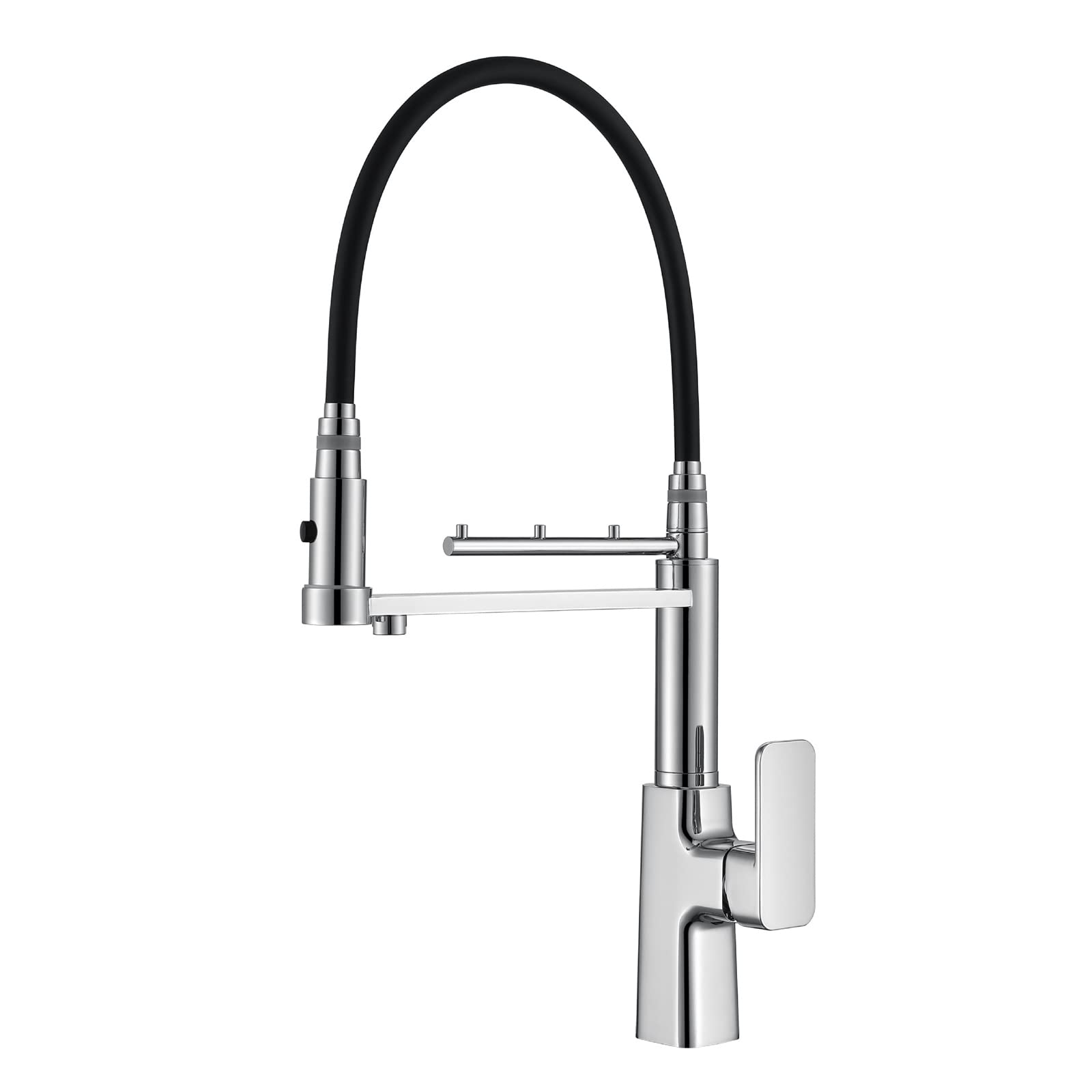 Robinet de cuisine à 3 voies en laiton chromé pour eau filtrée