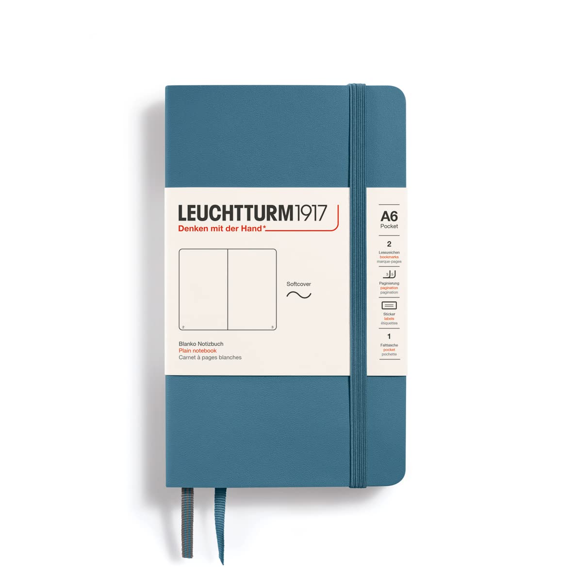 LEUCHTTURM1917 368142 notitieboek Master Slim (A4 ), hardcover, 123 genummerde pagina's, Rising Sun, gestippeld