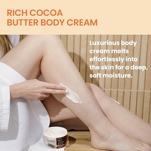 Image of Himalaya Rich Cocoa Butter Body Cream, with Vitamin E for Intense Moisturization and Radiant Skin, Ideal for Dry Body Skin, 6.76 fl oz (200 ml)