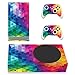 playvital Skin für Xbox Series S, Aufkleber Vinyl-Skins Schutzfolie Wrap Abziehbild Abdeckung Stickers Folie für Xbox Series S Konsole Controller-Buntes Dreieck