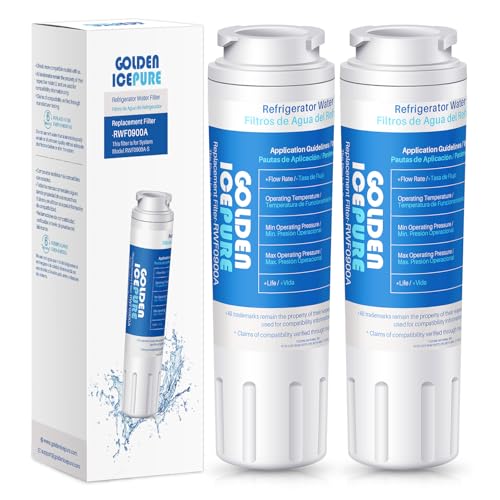 Image of GOLDEN ICEPURE RWF0900A Replacement for MAYTAG UKF8001, Whirlpool Filter 4 EveryDrop EDR4RXD1, KRFC300ESS01, 46-9006, PUR Puriclean II Replacement Water Filter 2PACK