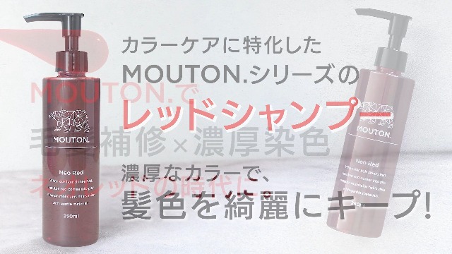 Amazon.co.jp: 美容室専売品 ネオレッドシャンプー MOUTON ムートン