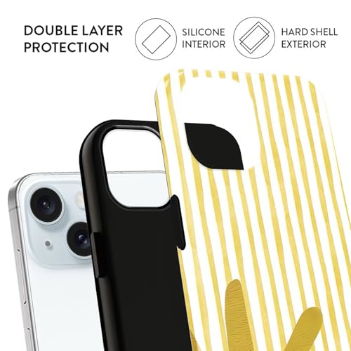 Coque iPhone 15 été à rayures en TPU et PC rigide antichoc - 2