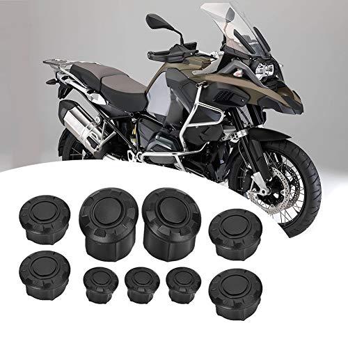 Motorrad Rahmen Hole Cover Kappen 9 Stück Motorrad Rahmen Loch Kappen Kit Dekor für R1200GS LC R1250GS Abenteuer 2014 2015 2016 2017 2018 2019