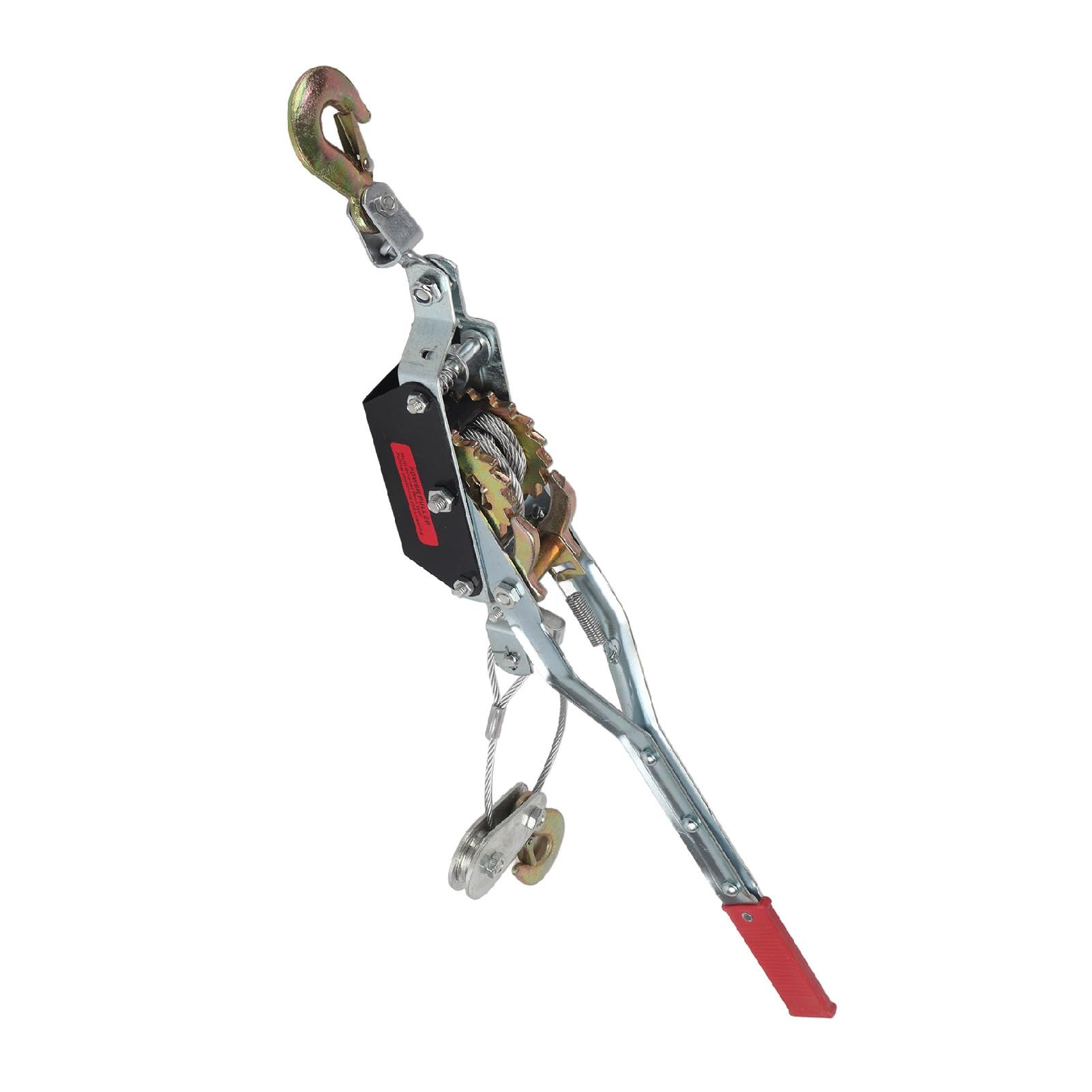 Dioche Kabelzug, Drahtseil-Hand-Power-Puller, Mini-Spanner, 4 Tonnen, Robustes Stahl-Doppelhaken-Werkzeug für BAU, Autobahn, Brücke und Maschinen (4T)