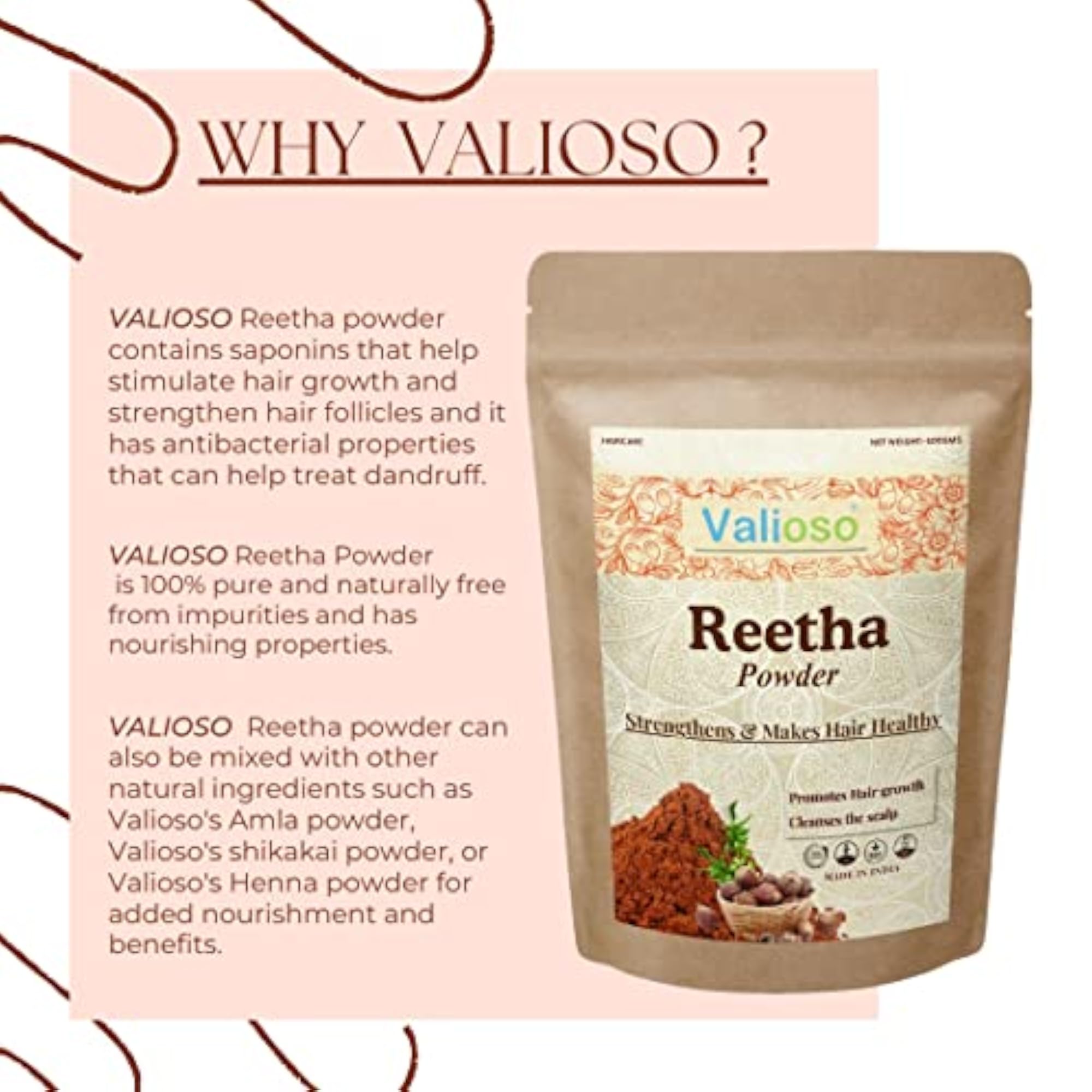 Reetha Powder for Hair Growth - 100g