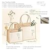 AMBERGER DESIGN by A&M Osterhage amd – Nachhaltige Jute-Tasche bedruckt mit individuellem Wunschtext - Geschenktasche Personalisiert - Tragetasche Shopper - Jutebeutel mit Name | 42x33x19cm #1