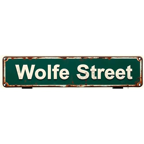 Decorative Tin Sign 16 * 4 Inch Yale Steet Street Sign - Great for Bedroom, Backyard, Bar - Trippy Room Decor, Outdoor Signs, Bar Decorations