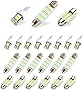 yonwait 20 PCS LED Car Bulb Kit Set, White 6000K License Plate Light, T10 31 mm 42 mm LED Festoon Bulb, Suitable for Car Interior Lights, Indoor Map Dome Lights, Trunk LED Lights Replacement (White)