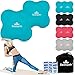 Seatwith Mini Esterilla Yoga Antideslizante (Set de 2) Rodilleras Yoga con Bolsa de Transporte y PDF de Instrucciones - Pequeña Alfombra Yoga para las Muñecas y Codos 20 x 20 cm - Azul