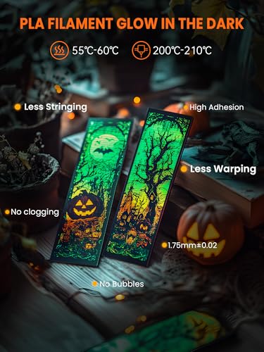 Image of TECBEARS Glow in The Dark PLA Filament, Neatly Wound Luminous PLA 3D Printer Filament, Dimensional Accuracy + /- 0.02mm,Fit Most FDM 3D Printers,1KG Spool (2.2 lbs), (Red PLA, Glow Red)