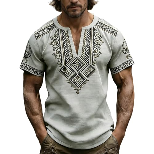 Chemise hawaïenne col mao et tee shirt de pyjama confortable pour homme