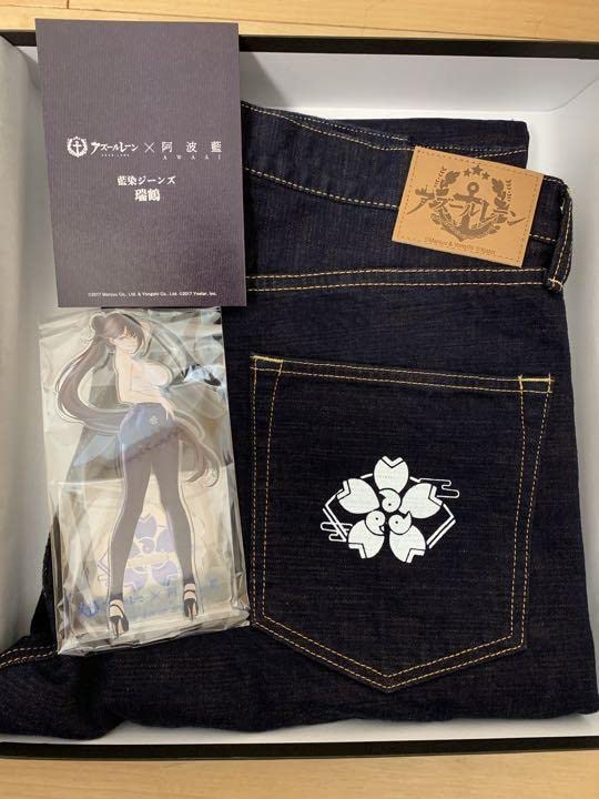 アズールレーン×阿波藍 藍染ジーンズ 瑞鶴 アクリルスタンド 50個限定