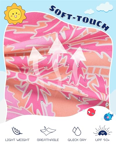 Image of SURF CUZ Boys Swim Trunks with Boxer Brief Liner Toddler Boy Stretch Swimsuit Shorts Quick Dry Swimming Trunks Bathing Suit