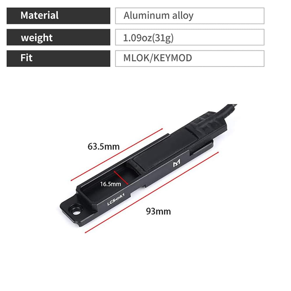 Amazon.co.jp: WADSN MLOKとKeymod 両対応 ライト スイッチ