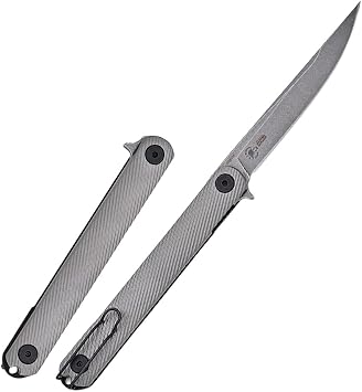 Spartan Blades Nemec Folder - Titanium | SFBL12TI, Gray