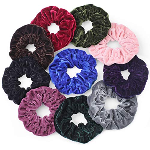 Gelite 10 Pack Big Scrunchies for Hair Super Large Velvet Scrunchies for Girls Women