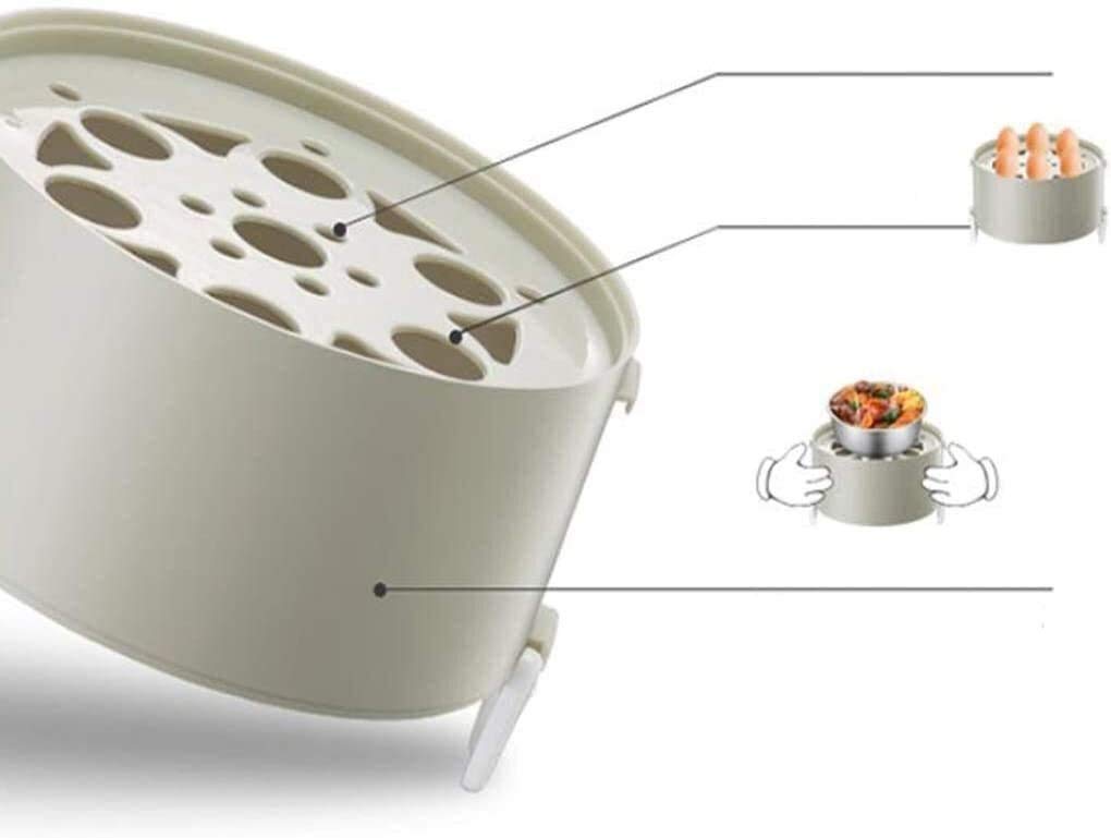 Cooking Box for il pranzo elettrico, in acciaio inox interno a tre strati mini fornello di riso, multi-function cottura a vapore scatola di pranzo for la scuola di casa scolastica cuoco cibo cru