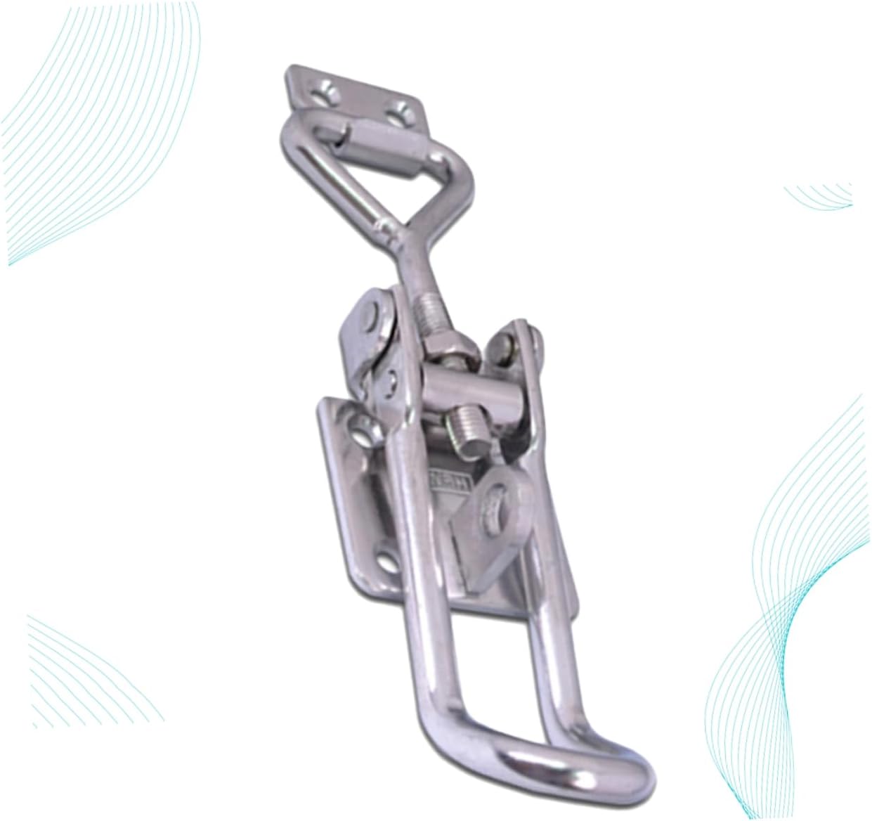 NUOBESTY 2pcs Toggle Clamp Spring Latch Lock Clasp Latch Steel Rattle Lockable Heavy Duty Toggle for Welding Jigging