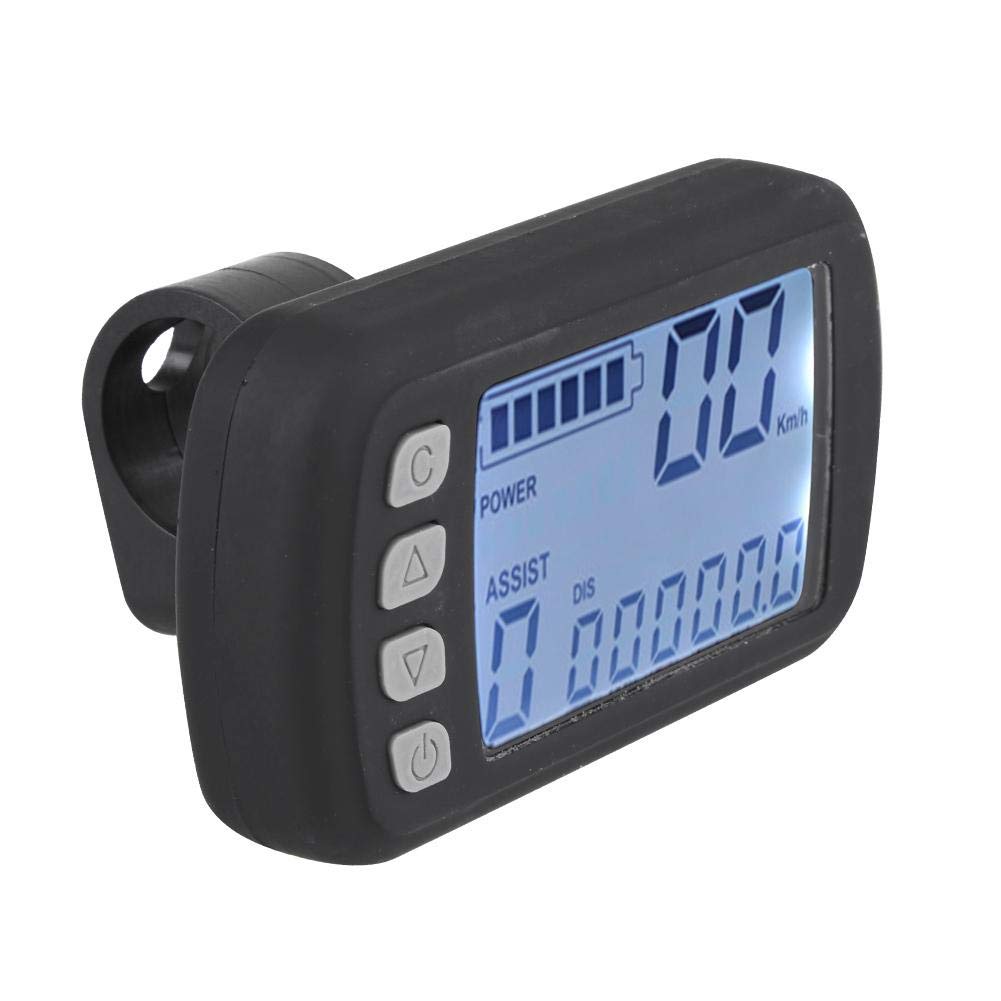 Kit Panneau LCD pour Contrôleur Moteur Brushless, Boîte de Contrôle sans Balais, Réglage de Vitesse et Frein pour Vélo Électrique et Scooter, 36V/48V 250W/350W