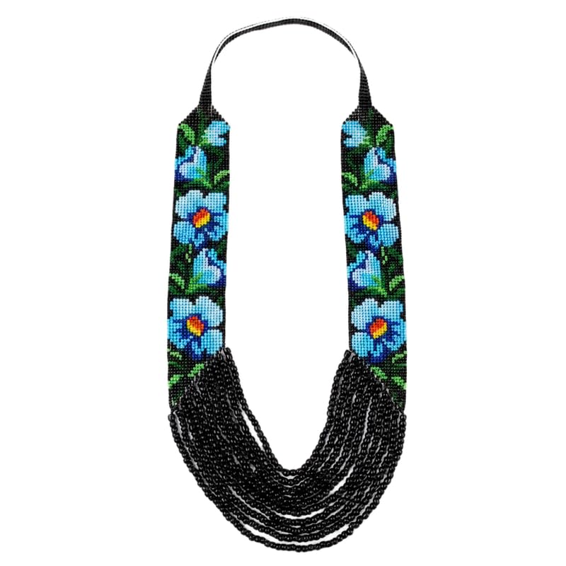 Collier Gerdan ukrainien à motif floral pour sublimer vos tenues