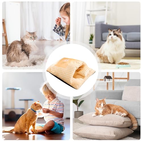 Matelas de couchage pour hamster et lit pour chats d'intérieur doux