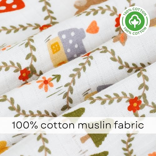 Image of The Boo Boo Club Organic Cotton Baby Jhabla | Pack of 4 Newborn Sleeveless Jabla | Newborn Infant Summer Wear | Soft & Breathable Muslin Fabric | Easy Button Closure Vest