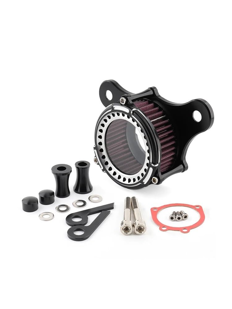 Filtro de aire limpiador for admisión sistema apto for Dyna FXR Street Bob Super Glide 93-17 Softail Fatboy 93-15 Touring Electra Glide(GRAY)