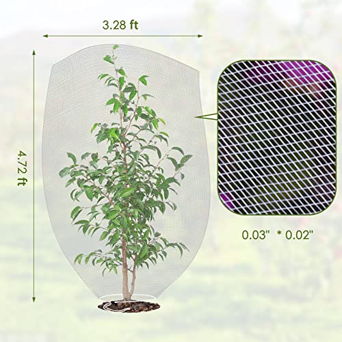 Mesh Plant Cover 3Pcs,Garden Netting Mesh Outdoor,Netting For Tomato Plants,Garden Bug Netting Plant Cover,Bird Netting For Garden,Fruit Tree Netting-3.2 X 4.9 Ft #TOP5
