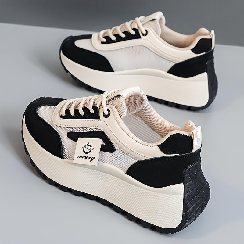 Women's Summer Fashion Sneakers- Breathable Lace-Up Outdoor Shoes for Running, Walking,Hiking, Casual Wear, Ladies Sneakers4