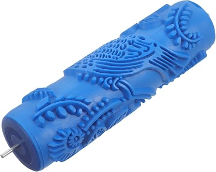 jojofuny 8.26 Inch Printed Roller Decorative Paint Roller Patterned Texture for Wall Decoration Easy Application DIY Art Tool for Interior and Exterior Walls 1 Painting Included
