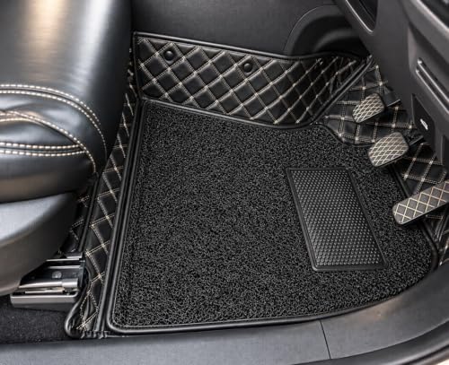 Image of 7D Car Foot Mat for Maruti Suzuki S-Cross 2015 to 2018 | Black