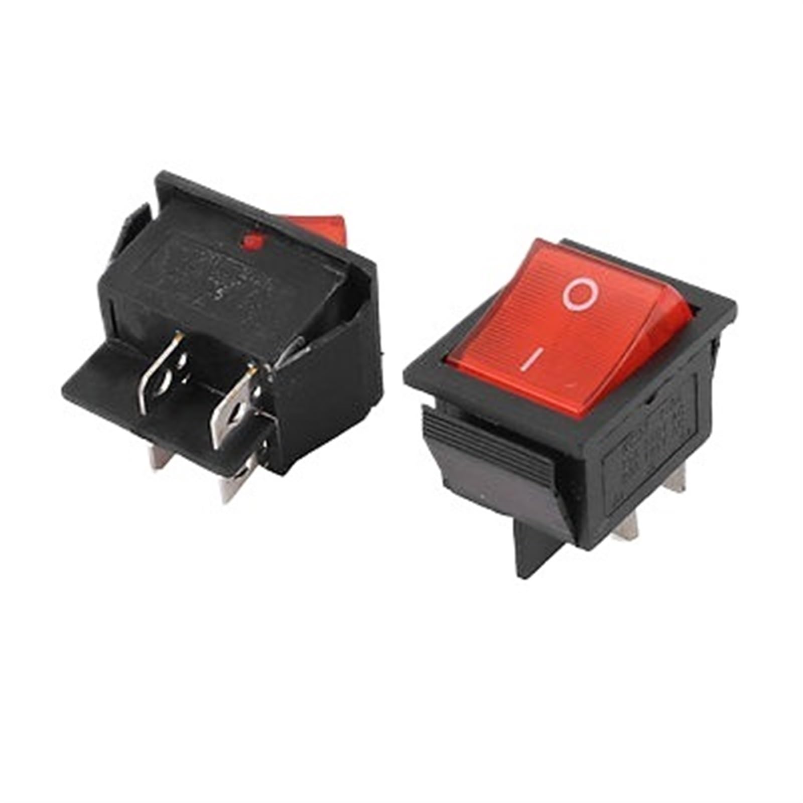 2 PCS On-Off DPST 4P Terminals Lampe Wippschalter AC 250V 15A 125V 20A