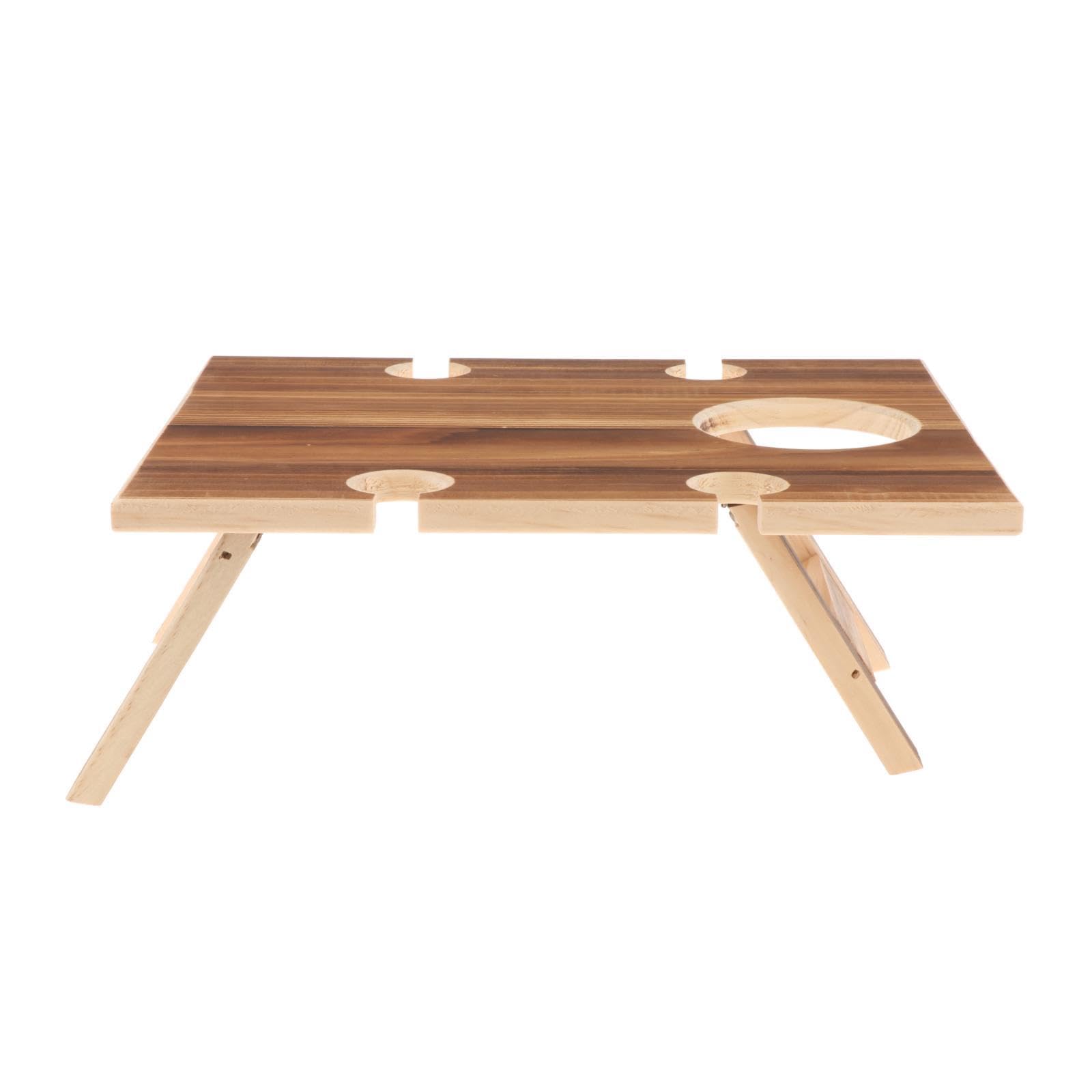CALANDIS™ Foldable Picnic Table Snack Table for Family Courtyard Garden Outdoor Dinner 30cmx24cm | Racks & Bottle Holders | Bar Tools & Accessories | Kitchen, Dining & Bar-image-18