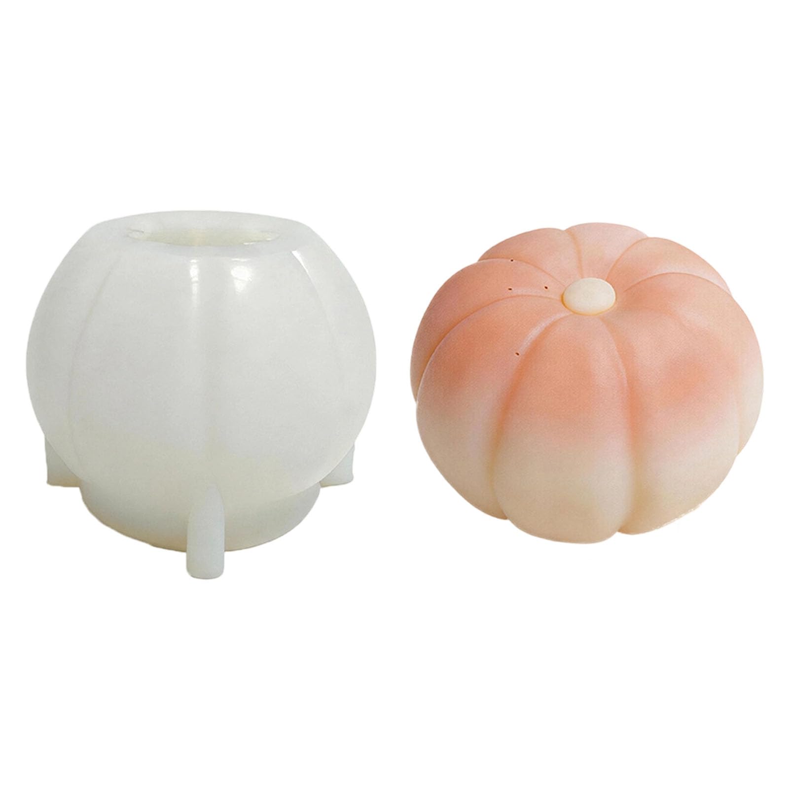 Yjcnelcr Pumpkin Silicone Molds Food Safe Silicone Temperature Resistant for Epoxy Resin Soap Home Decoration Chocolate Cast