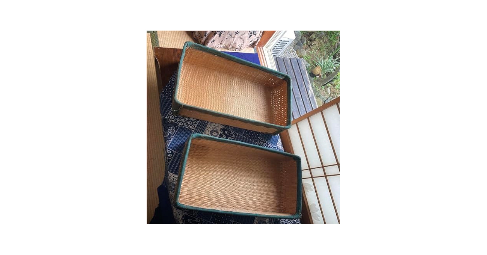柳行李　昭和レトロ　インテリア　収納籠　小道具 柳行李 昭和レトロ インテリア 収納籠 小道具 Amazon.co.jp